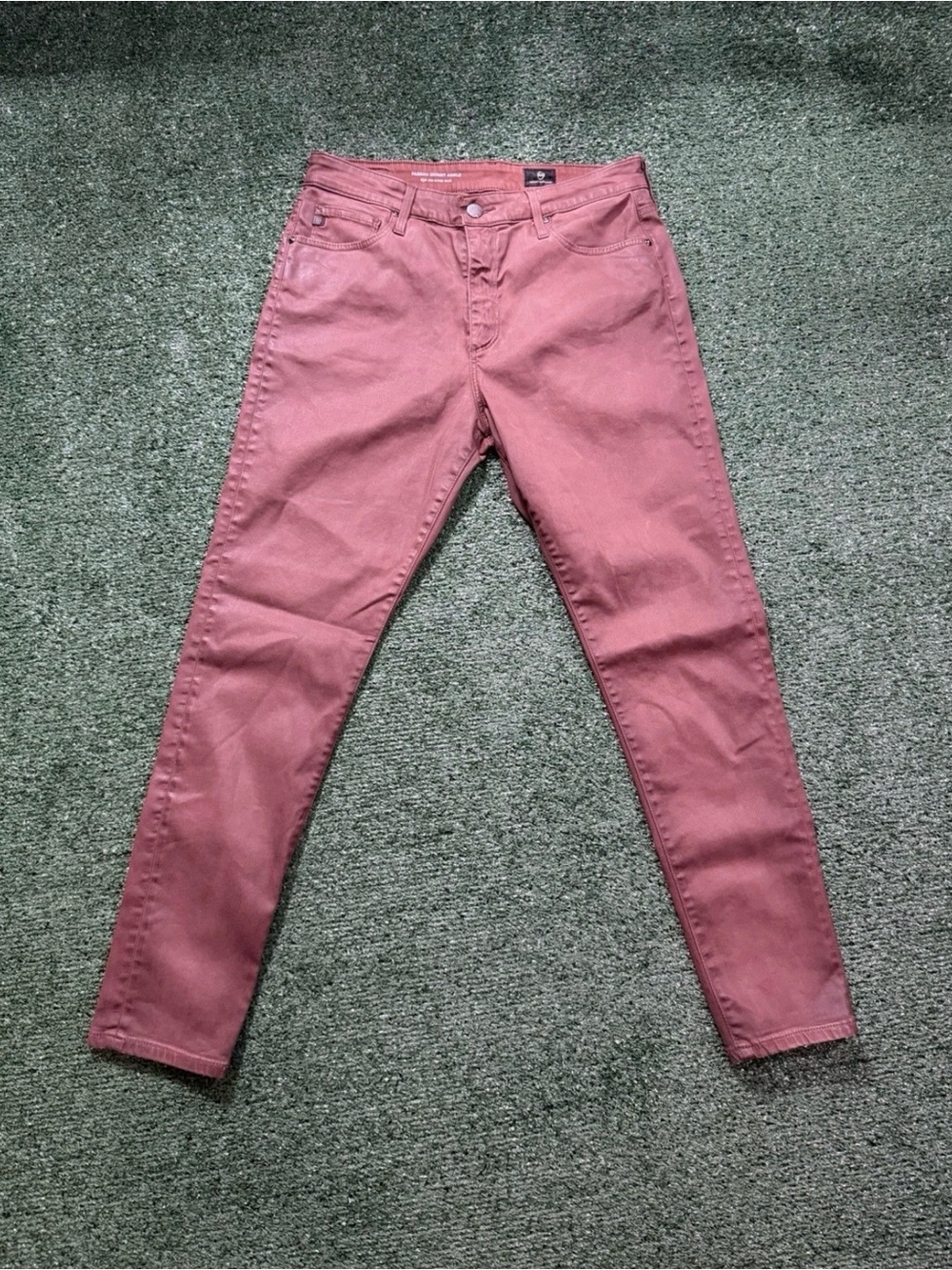 AG Adriano Goldschmied High Rise Farrah Skinny Dusty Rose Pants Size 31R